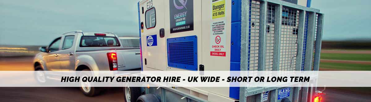 Generator hire uk - short and long term - events and backup